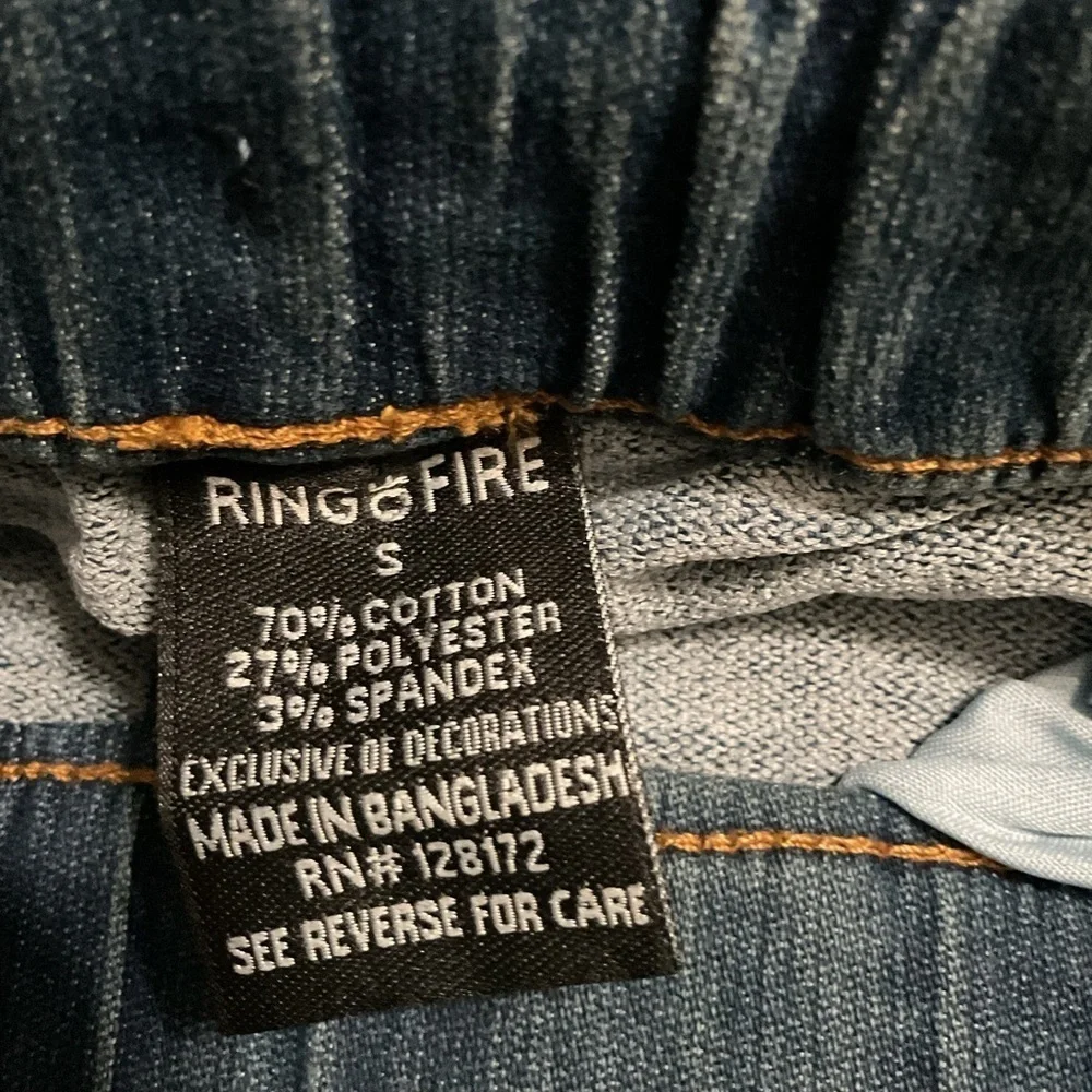 Ring of Fire Boys Denim Joggers. NWT Size S and L